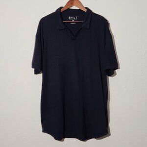 BYLT Men's Short Sleeve Navy Color Polo Shirt in size XXL